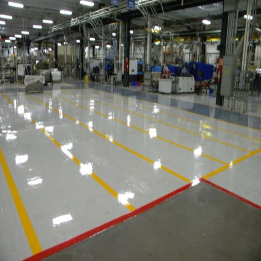 Piso epóxi para indústria e fábrica